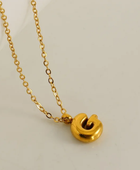 Bubble Mini Initial Letter Necklaces