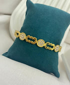 Kozi Diamond Gold Cuff