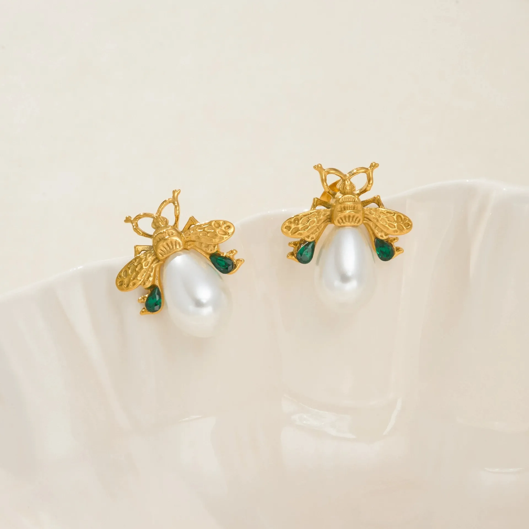 Bee Bing Pearl Earrings