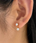 Tina Dual Diamond Dainty Earrings