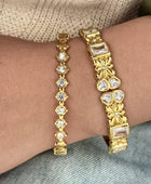 Caesi Diamond Gold Cuff