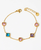 Ishi Multicolour Gold Bracelet