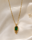 Jenli Emerald Dainty Necklace