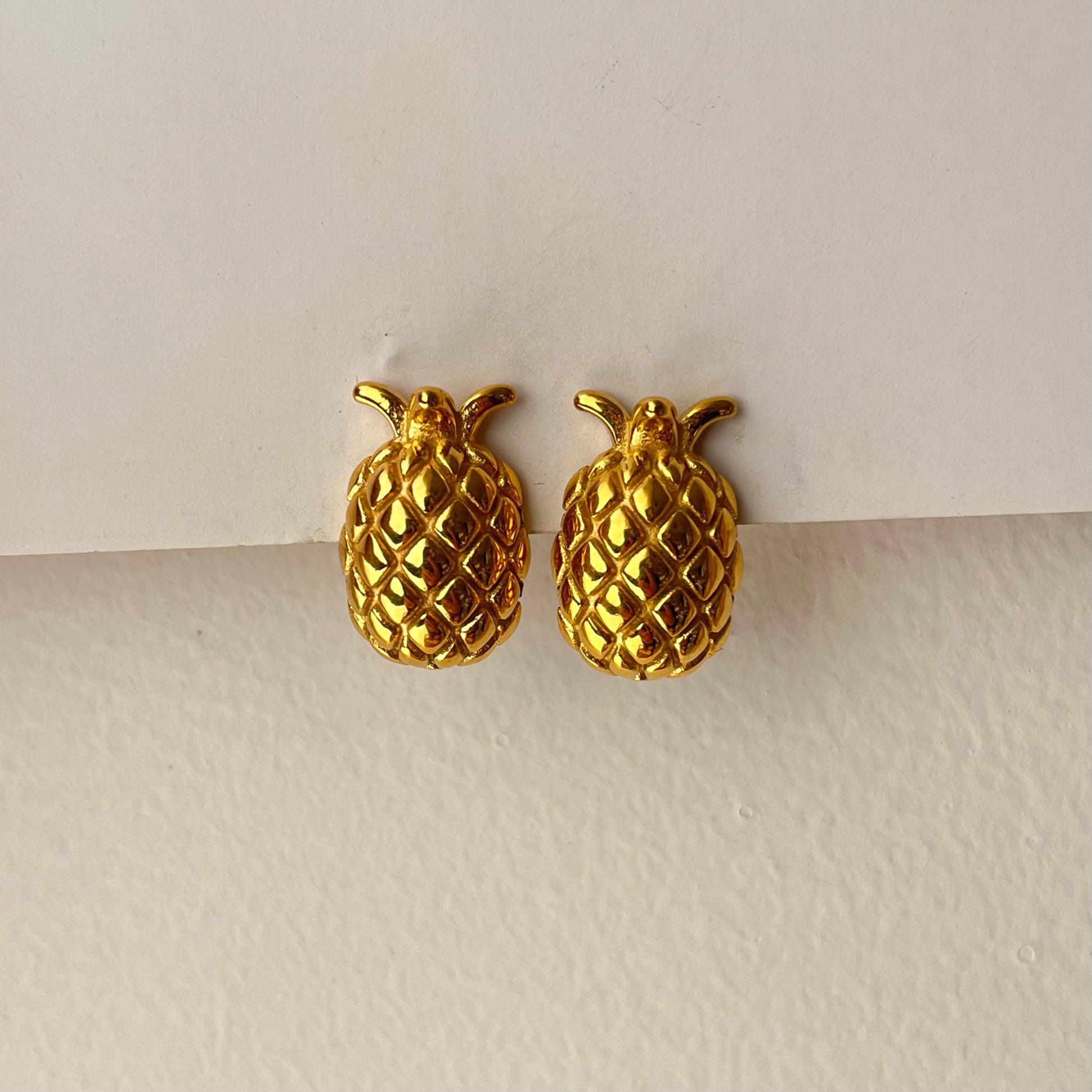 Pineapple Cute Gold Studs