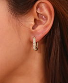 Daisy Diamond Square Hoops