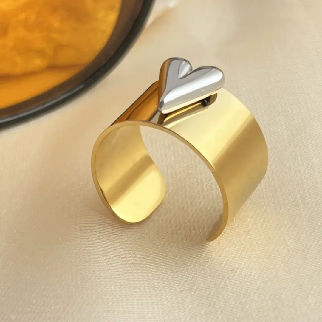 Aula Heart Bold Rings