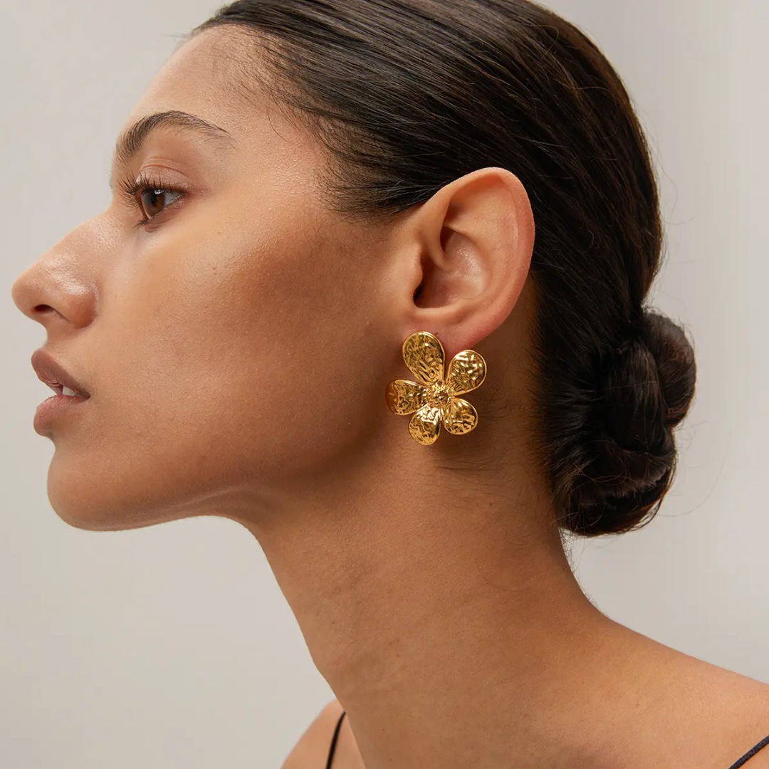 Oliva Big Flower Statement Earrings❤️