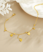 Noor Heart Charms Anklet