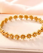 Augusta Flower Gold Cuff