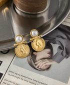 Coicya Pearl Statement Earrings