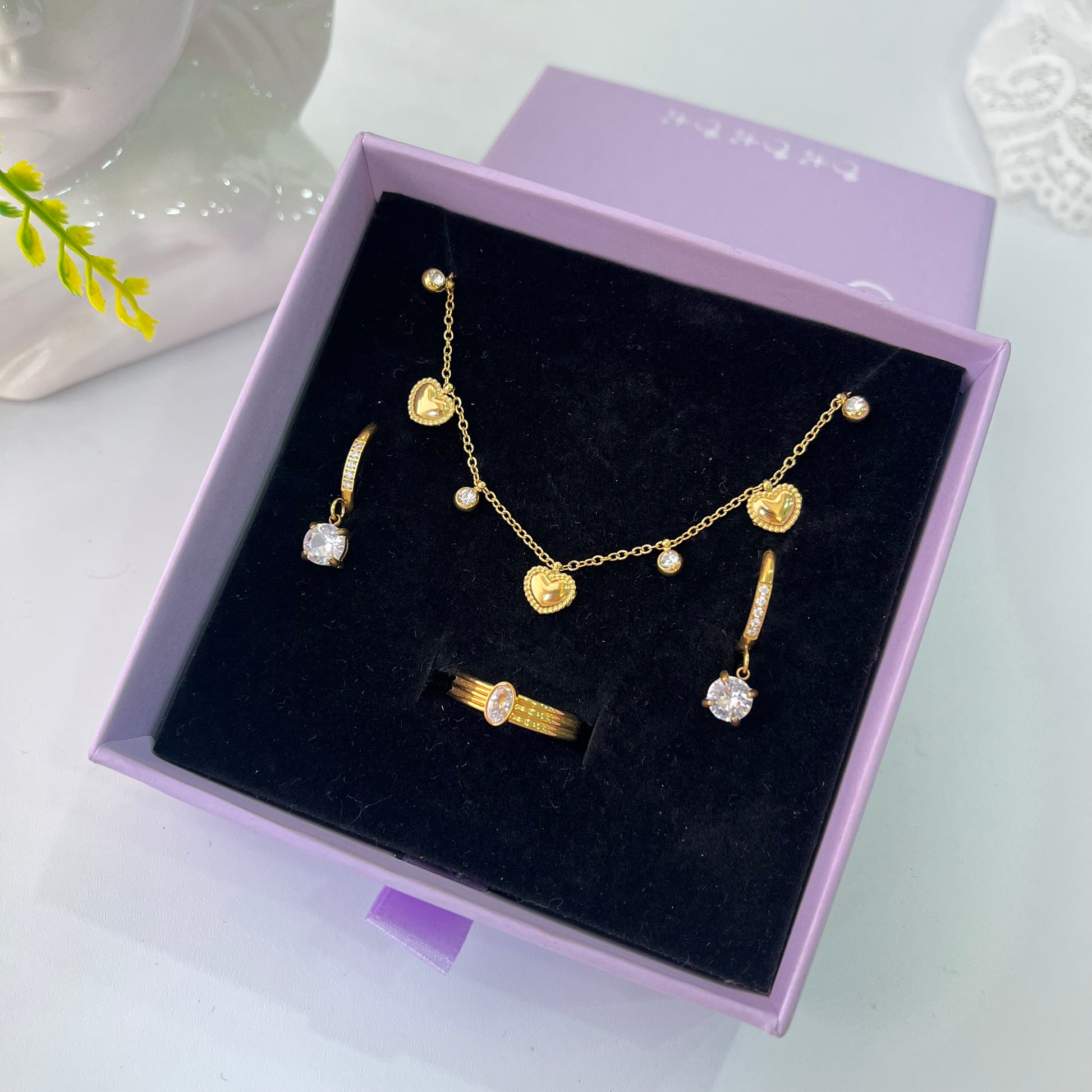 Mine Heart Diamond Set