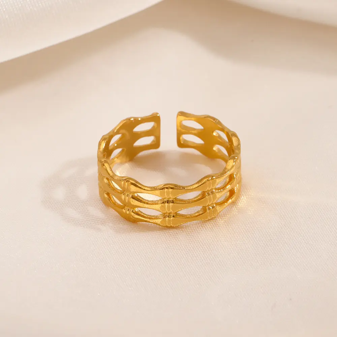 Lavish Layered Gold Ring