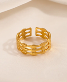 Lavish Layered Gold Ring