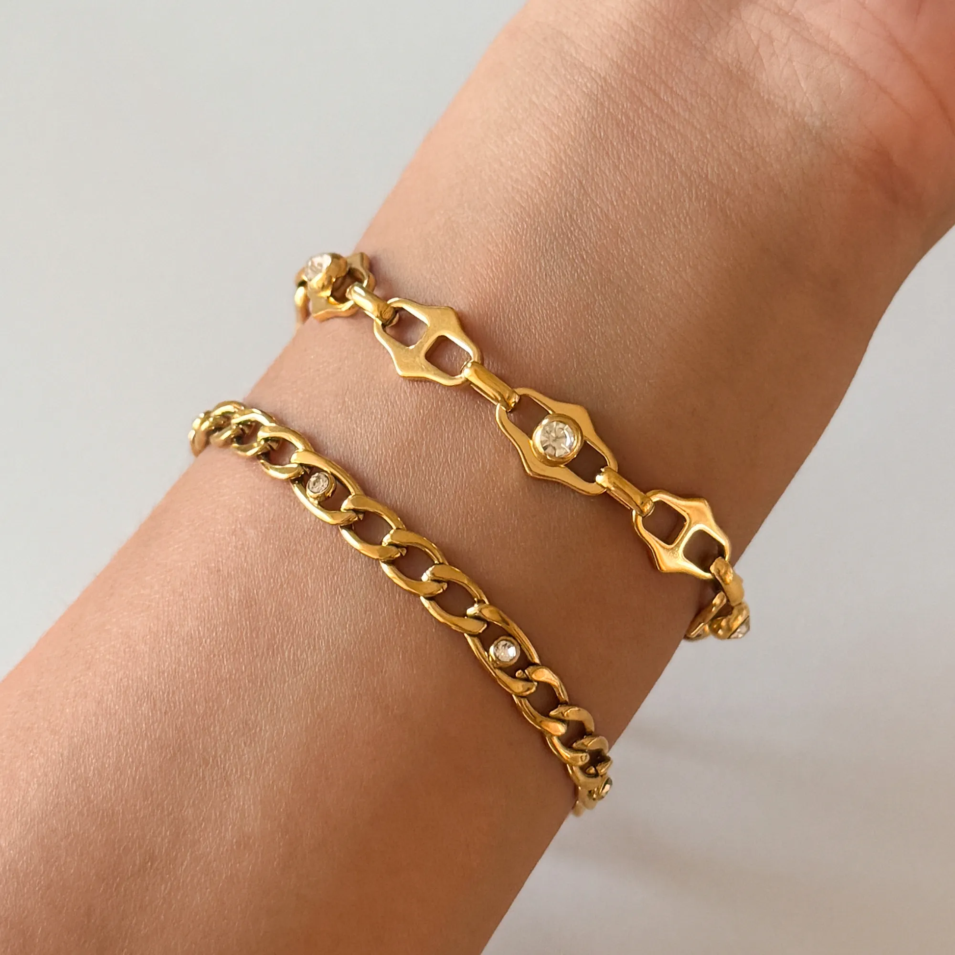 Kevin Mini Linked Diamond Bracelet