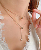 Leva Dual Diamond Necklace