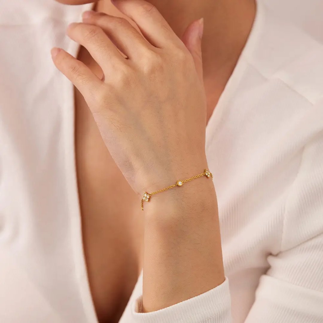 Havana Mini Clover Bracelet