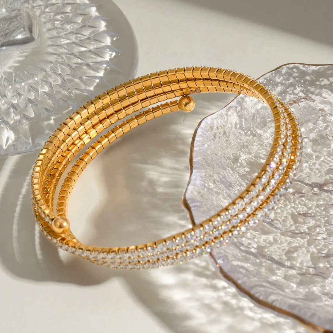 Glibi 4 Layered Diamond Cuff✨
