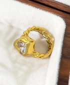 Claire Big Heart Diamond Ring✨