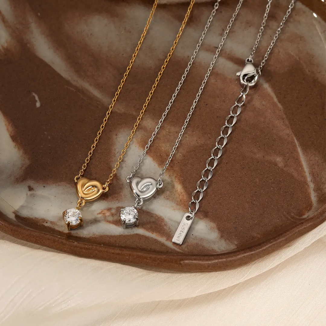 Knotty Heart Diamond Necklace