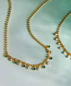Baelish Green Emerald Charms Necklace