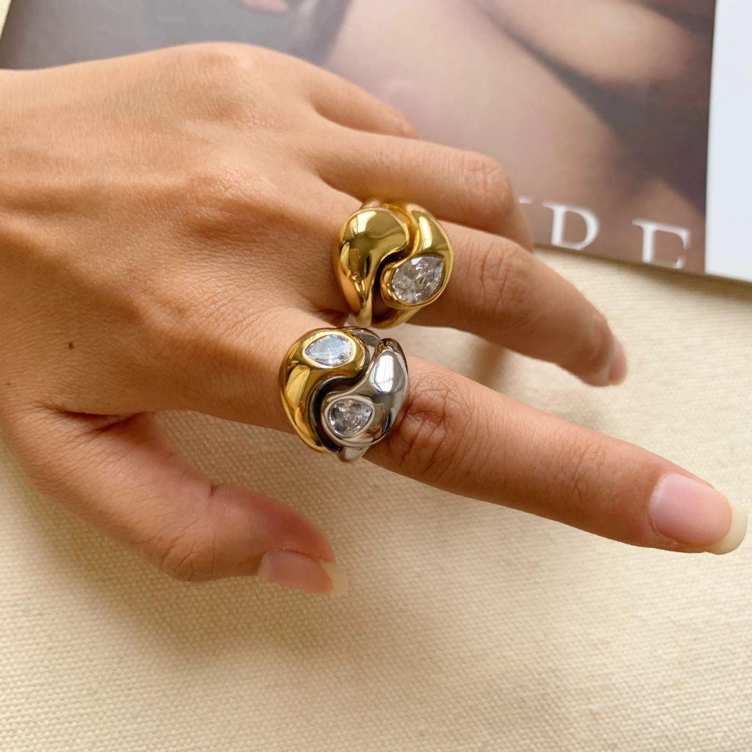 Romie Dual Colour Statement Ring