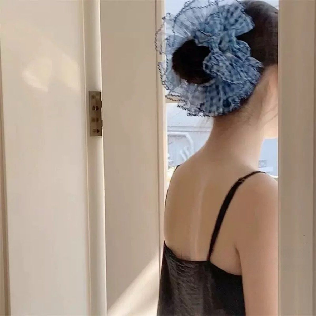Blossom Black Scrunchies