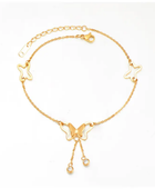 Olivia Butterfly Gold Anklet