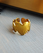 Hoe Heart Gold Ring