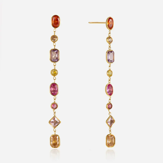 Cascade Multicolour Long Earrings✨