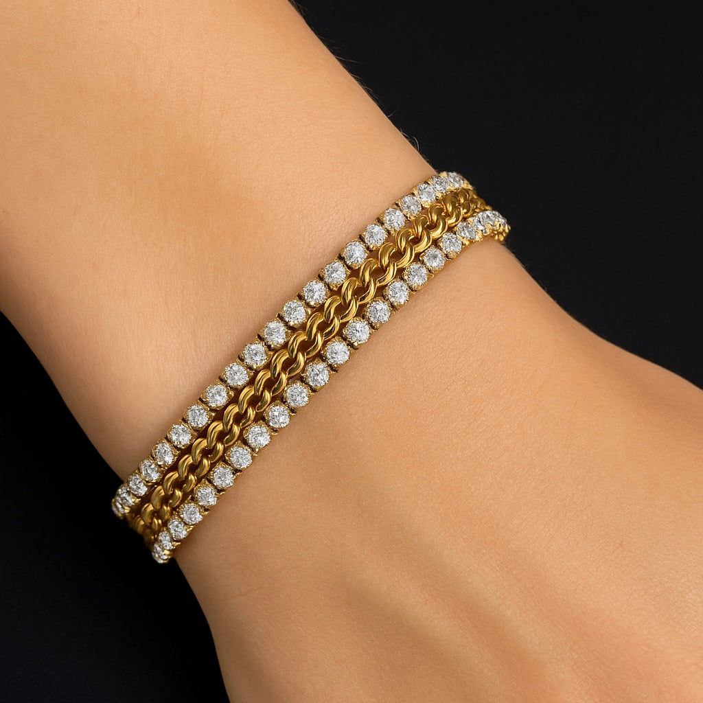 Sizi Layered Diamond Bracelet