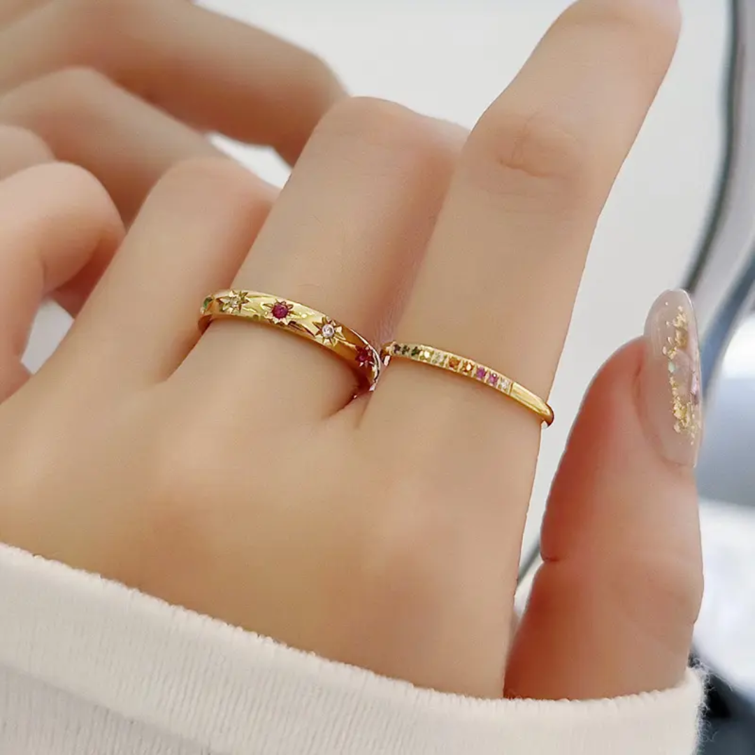 Wiser Multicolor Gold Ring