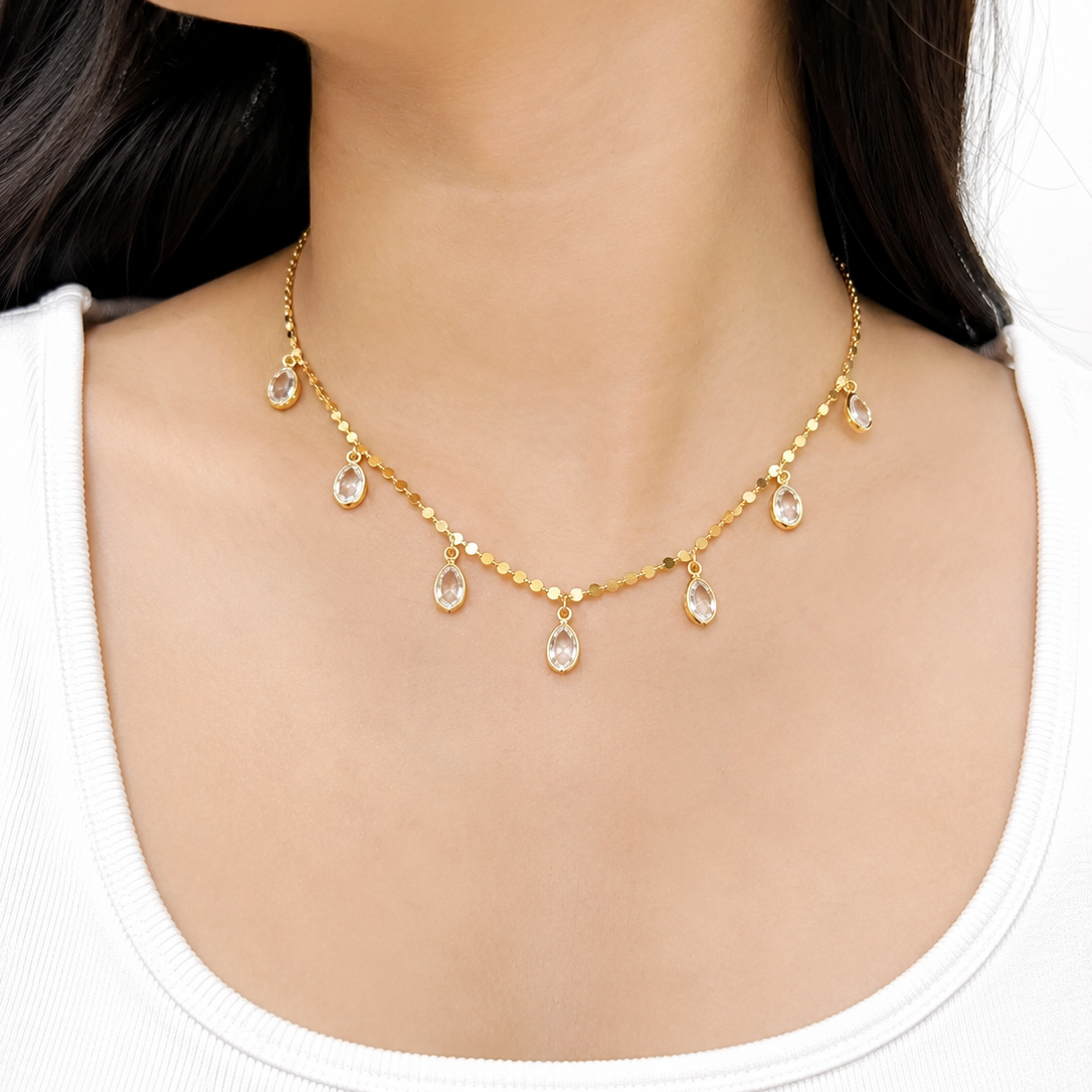 Ruby Princess Drop Necklace