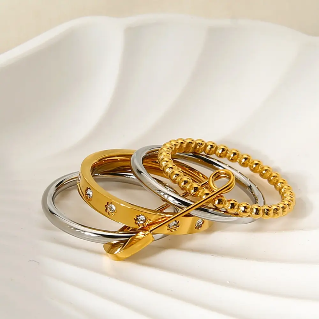 Mouni Stackable Pin Ring