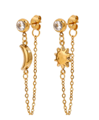 Mooni Sun Long Pretty Earrings