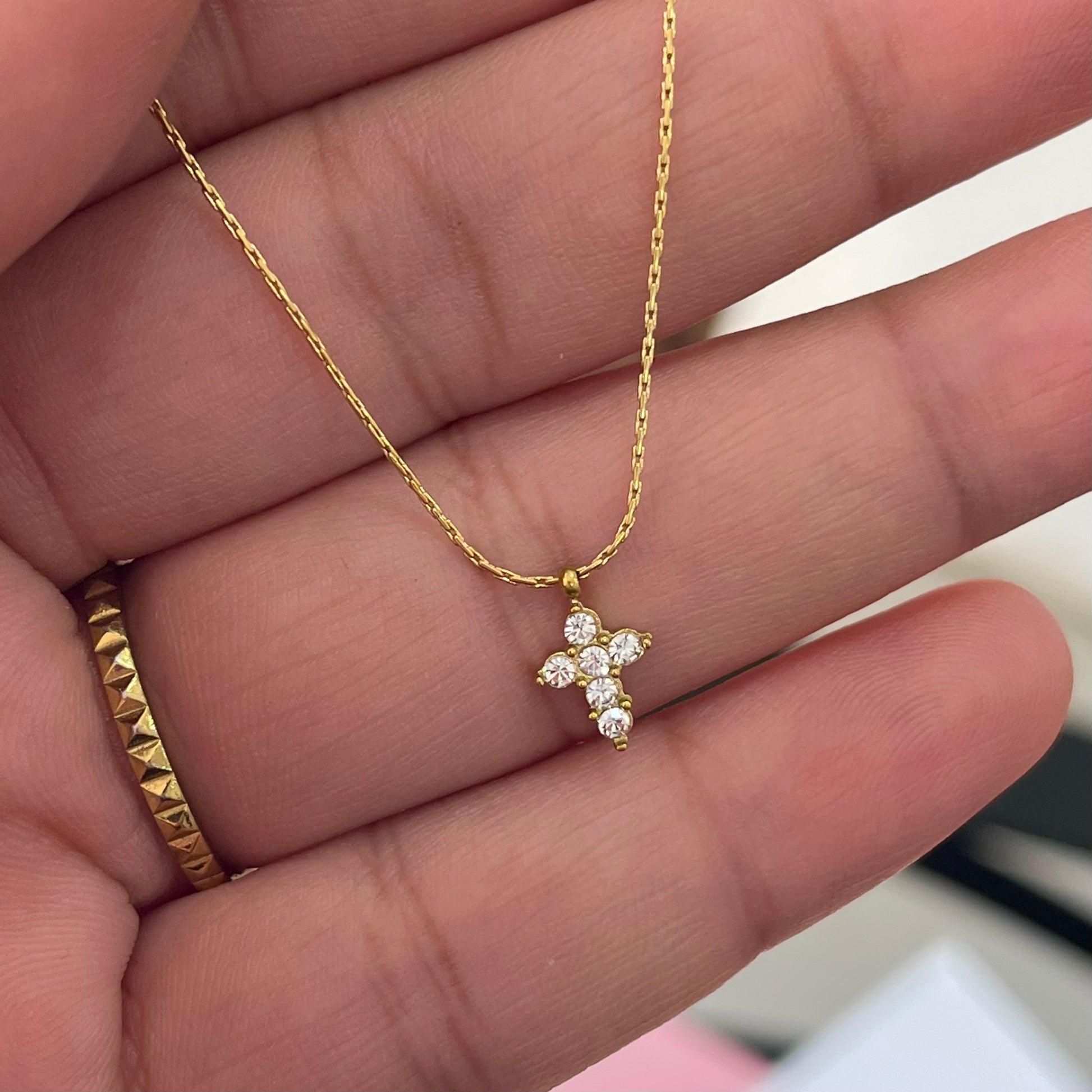 Holy Christi Cross Diamond Necklace