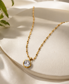 Drica Round Diamond Necklace