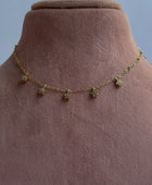 Barbelle Flower Charm Necklace