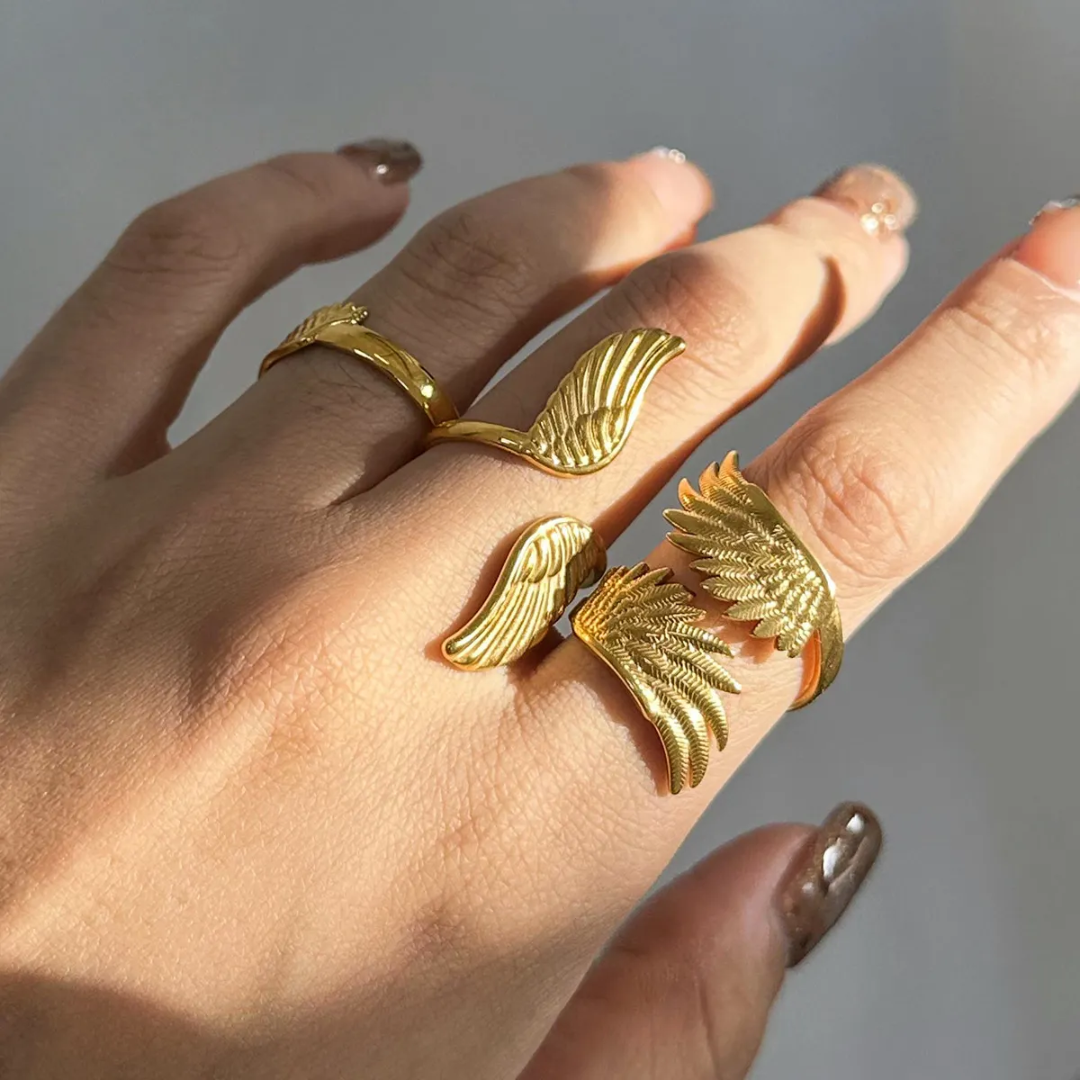 Birdly Wing Gold Ring✨