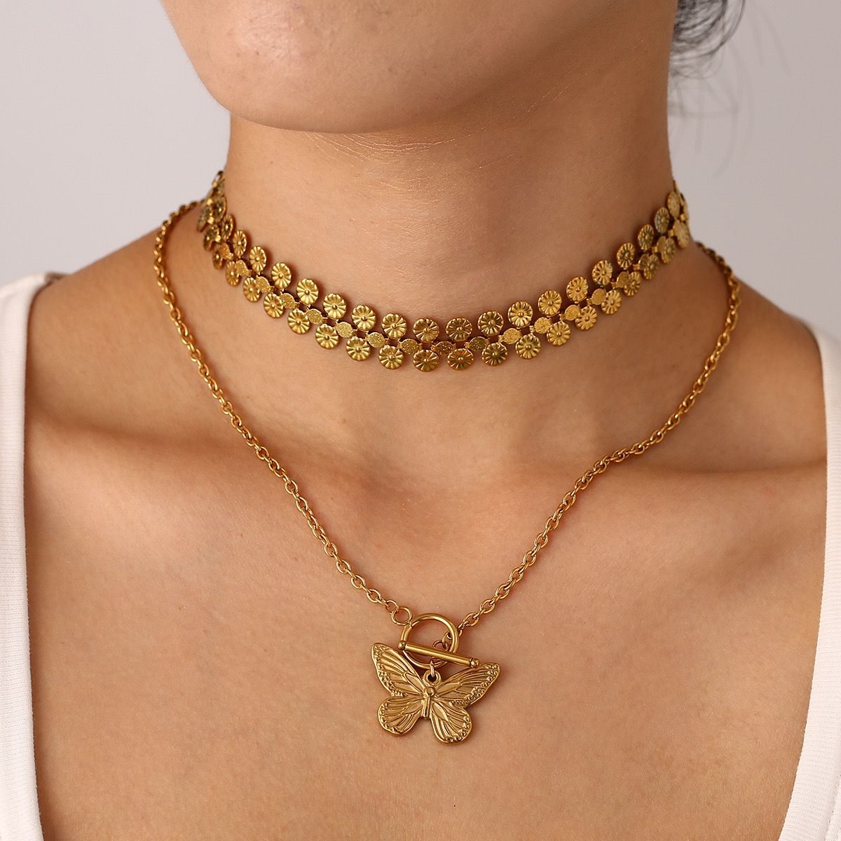 Picasso Coins Gold Choker❤️