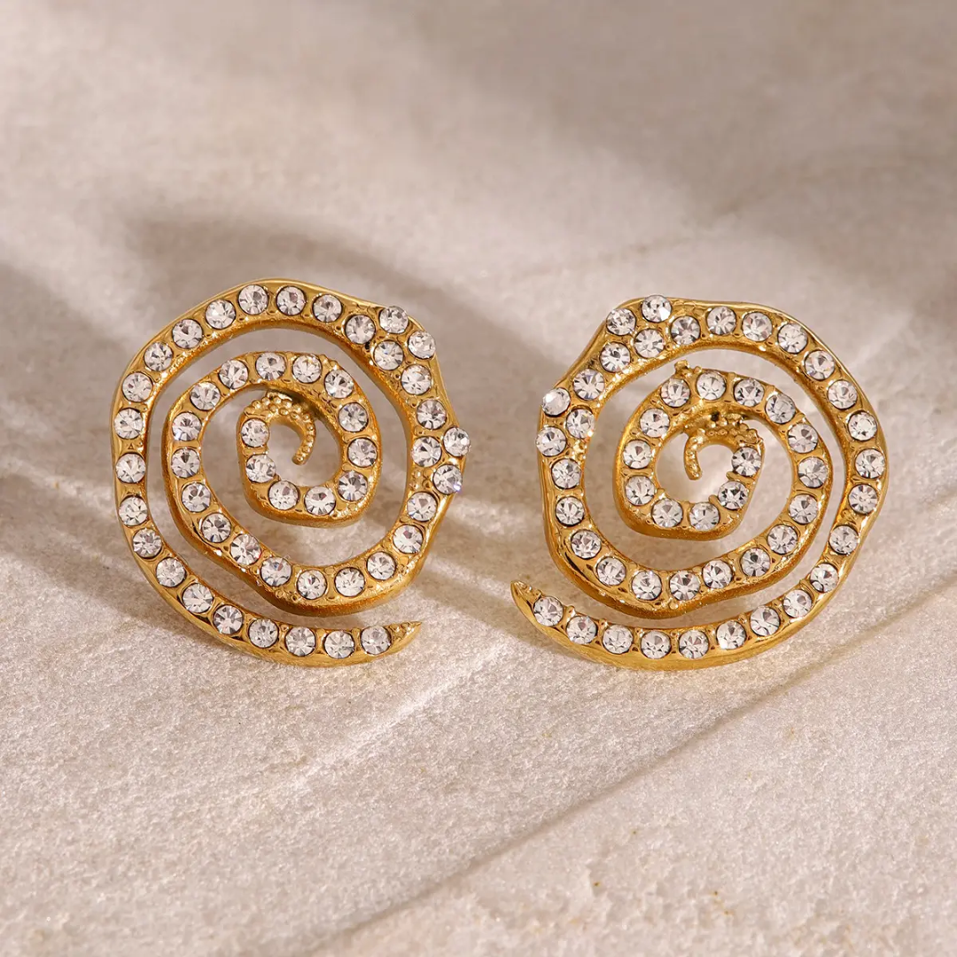 Evolvi Diamond Round Earrings