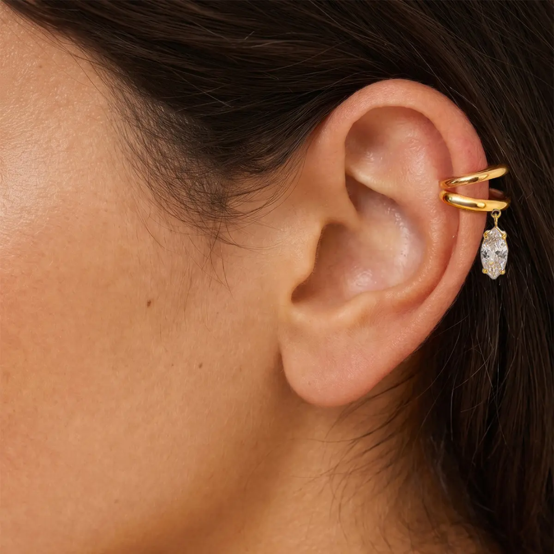 Veronica Hanging Diamond Earcuffs (SINGLE)✨