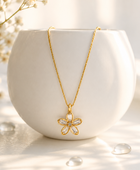 Mery Flower Diamond Necklace