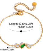 Piani Emerald Dainty Bracelet