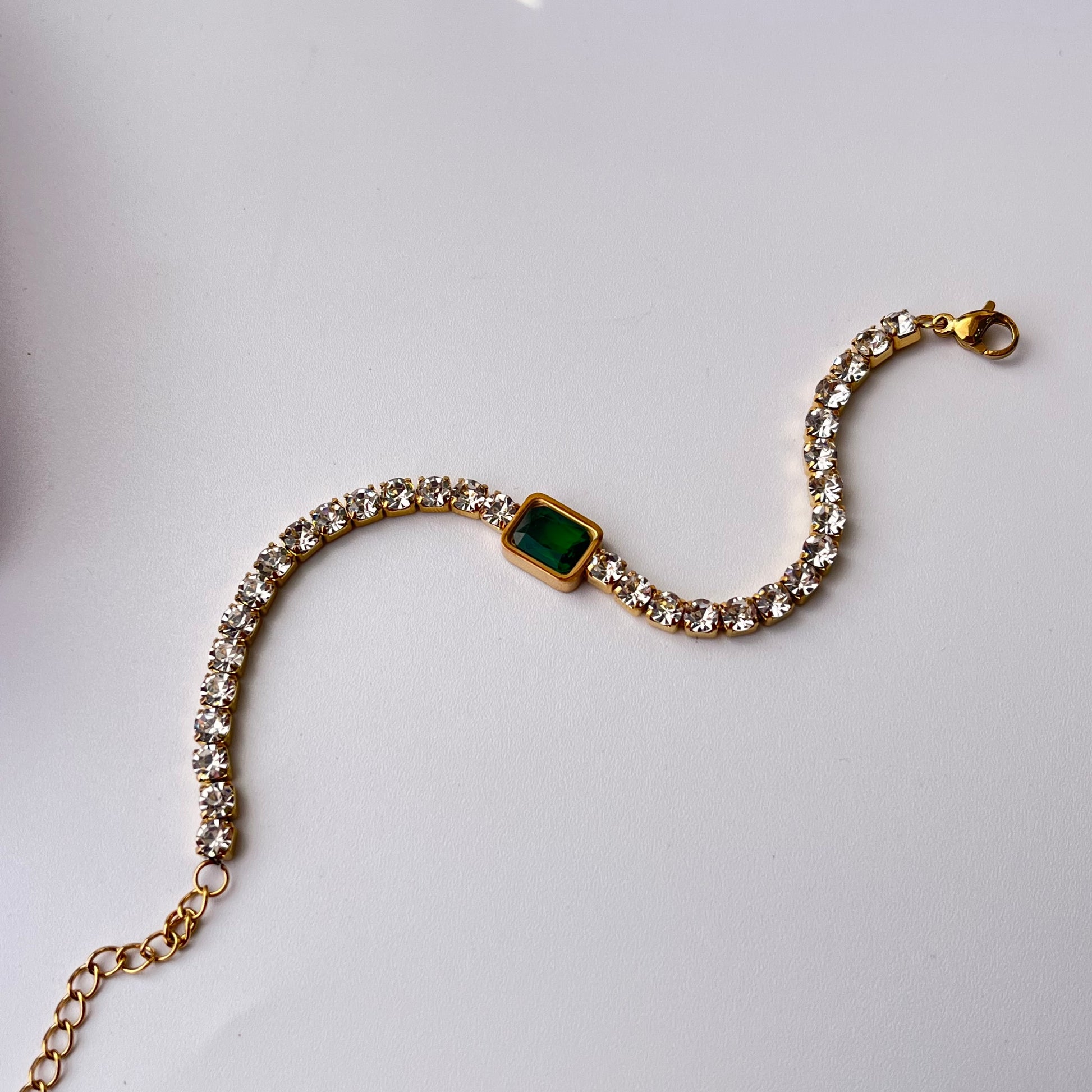 Lisa Emerald Tennis Bracelet