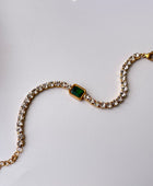 Lisa Emerald Tennis Bracelet