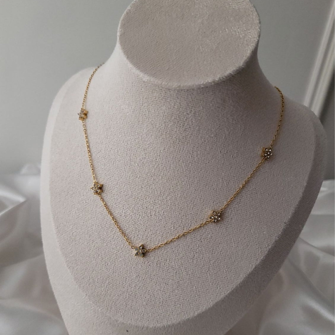 Veeni Flower Diamond Necklace