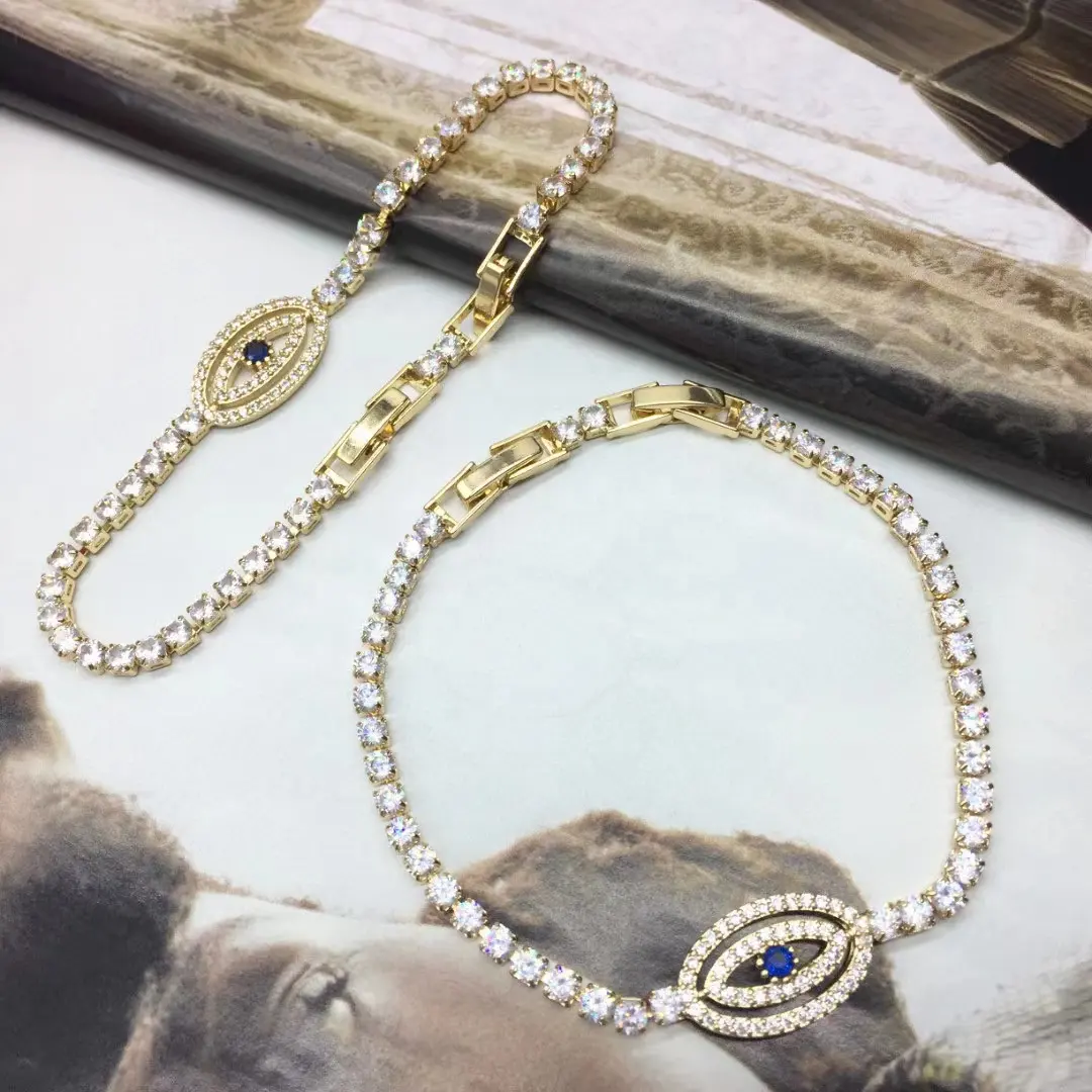 Bluestone Evil Eye Tennis Bracelet