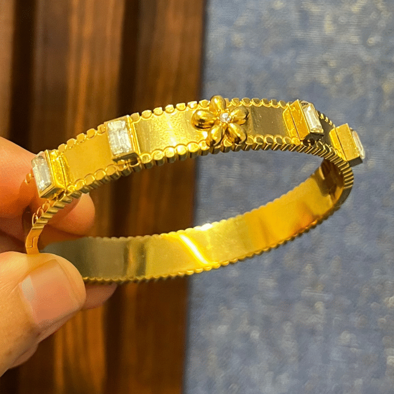Bliss Flower Gold Cuff