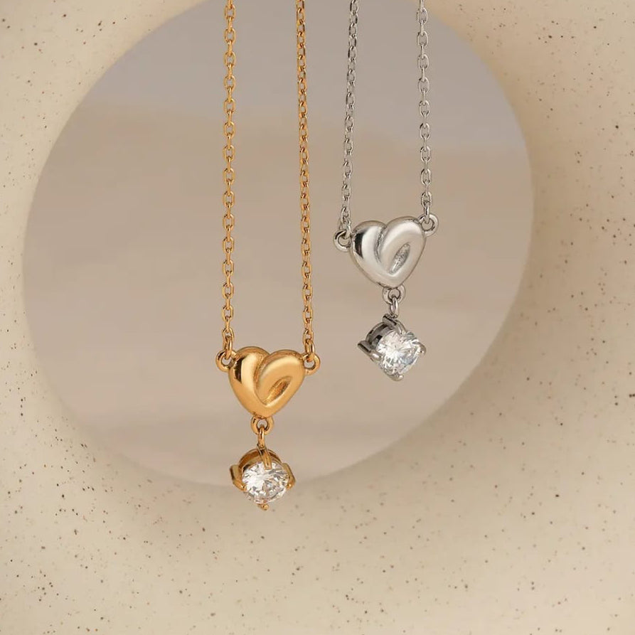 Knotty Heart Diamond Necklace