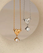 Knotty Heart Diamond Necklace